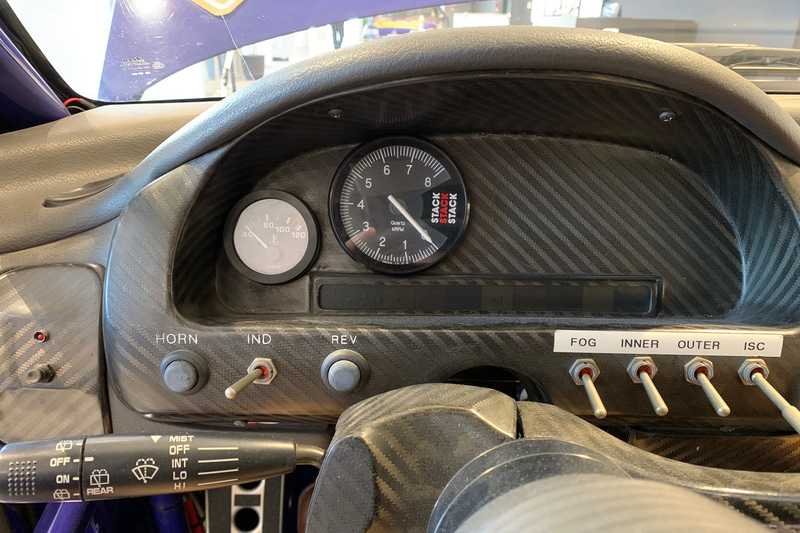 インプレッサ 555のメーターパネル