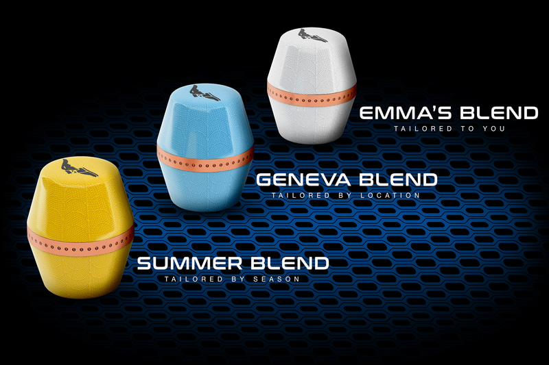 タイヤの中心に投入されるカプセルから液体コンパウンドがトレッドに供給され、摩耗したトレッドが再生するほか、AIによって路面状況やドライバーに応じた液体コンパウンドのカスタマイズが行なわれる