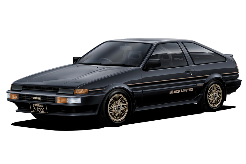 AE86型の「スプリンター トレノ」で“最後の特別仕様車”となった「GT APEX“ブラックリミテッド”」がモチーフ