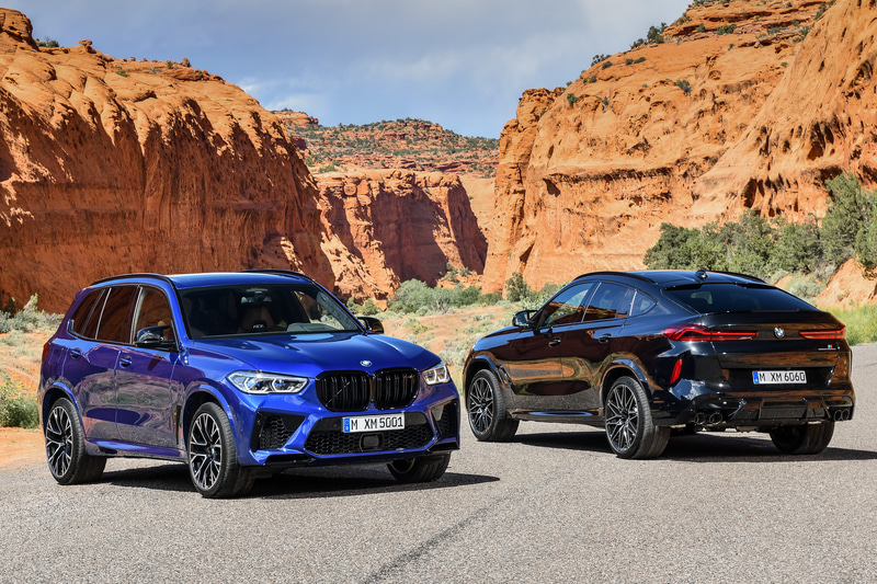 X5 M コンペティション（左）、X6 M コンペティション（右）