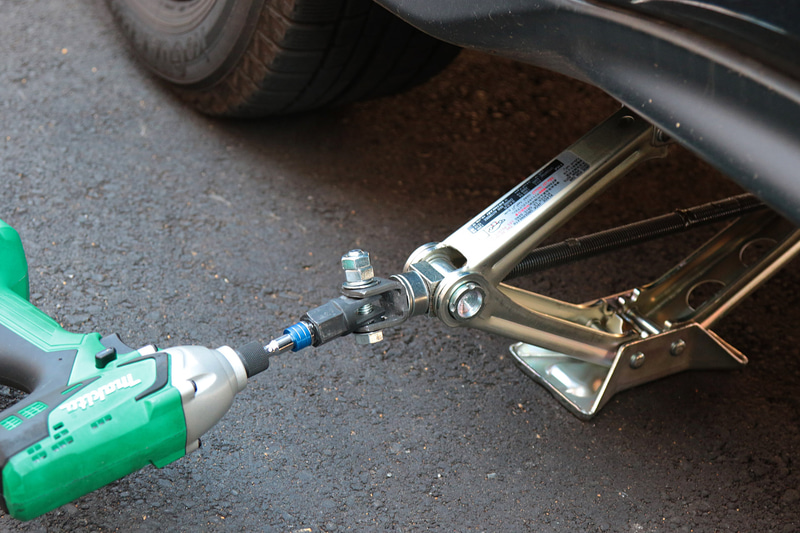 電動工具でタイヤ交換は楽になった