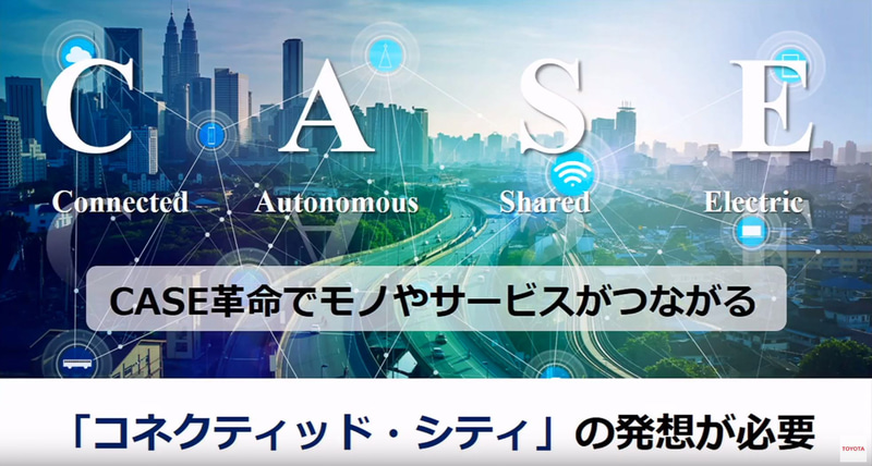 CASE革命でモノやサービスがつながる「コネクティッド・シティ」の発想が必要だとするトヨタ