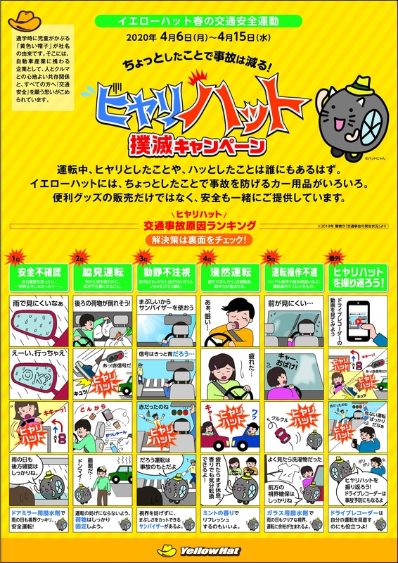 事故発生の原因となる「ヒヤリ」や「ハット」の事例