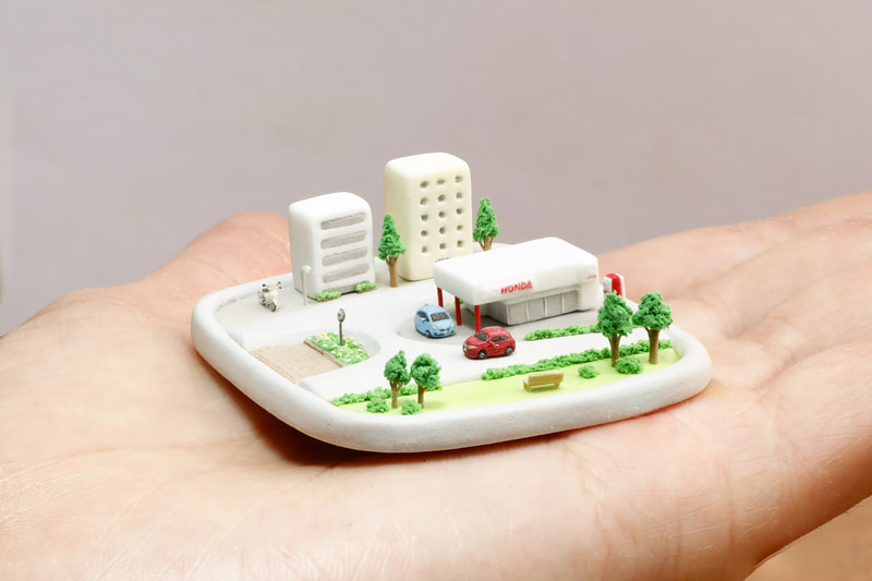 樹脂粘土の5㎜のヴェゼル「そのクルマ、世界最小ヴェゼル。（5mm）」