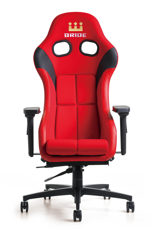 ブリッド製スポーツシートがキャスター付きチェアとして利用できるようになる。シート本体は別売り