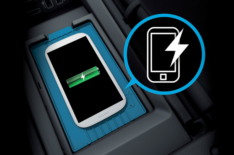 Qi規格のワイヤレスチャージング機能