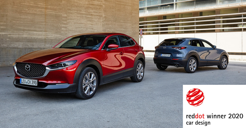 「2020年レッド・ドット賞：プロダクトデザイン賞」を受賞した「CX-30」