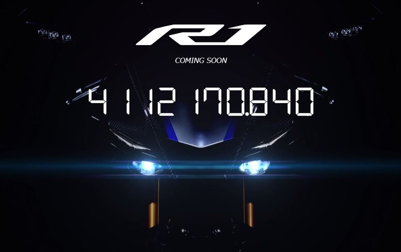 ティザーサイトで登場を予告した「YZF-R1」