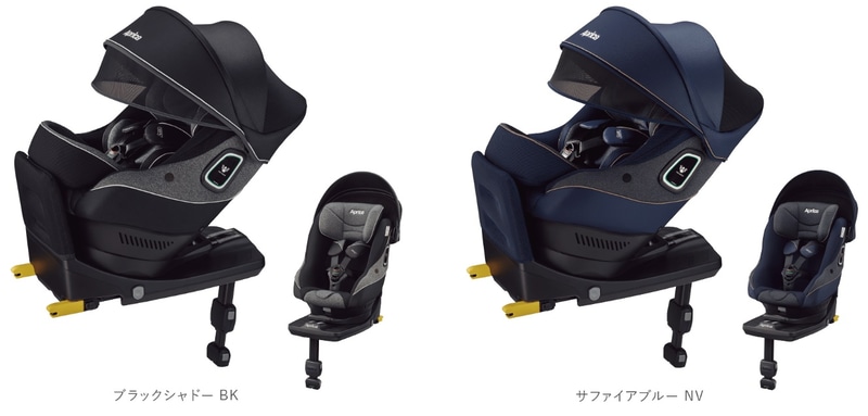 ブラックシャドー BK（左）、サファイアブルー NV（右）