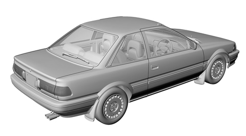 ハセガワ、1/24プラモデル新製品「トヨタ カローラ レビン AE92 GT