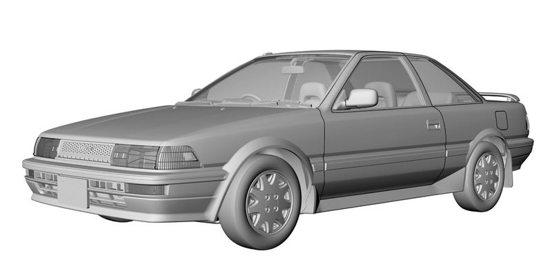 1/24スケールプラモデルの新製品「トヨタ カローラ レビン AE92 GT APEX 前期型」
