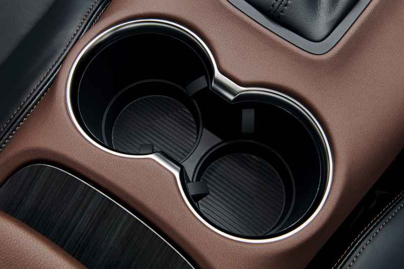 センターコンソールのドリンクホルダー