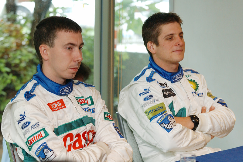 来日したフォードのワークスドライバー、マルコ・マルティン選手、フランソワ・デュバル選手