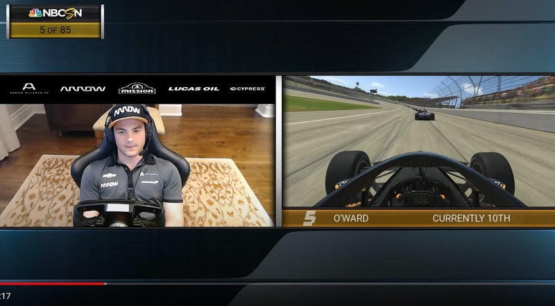 ドライバーは自宅からオンラインで参戦