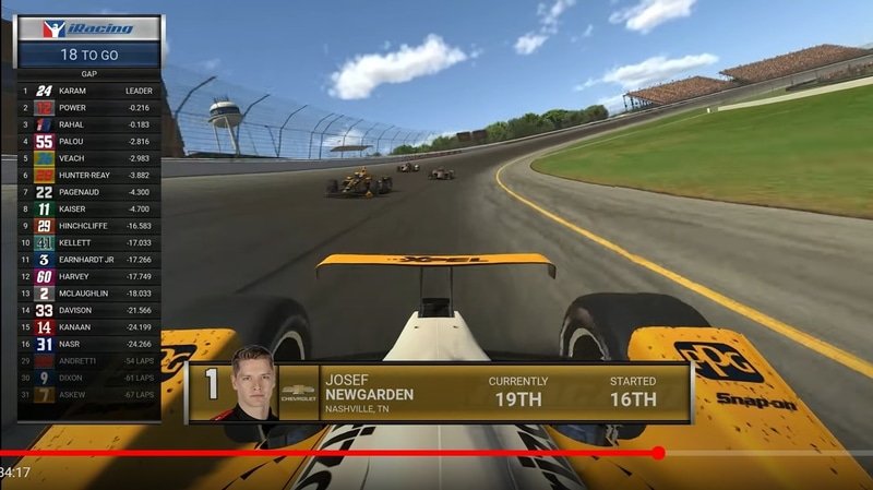 実際のテレビ中継と同じように、ドライバー視点やバックショットも流れる