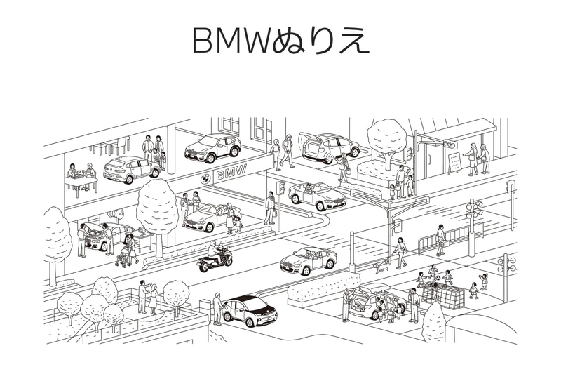 他にも可愛い「ぬり絵」も用意されている