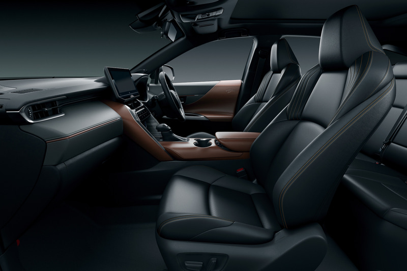 新型ハリアーのインテリア