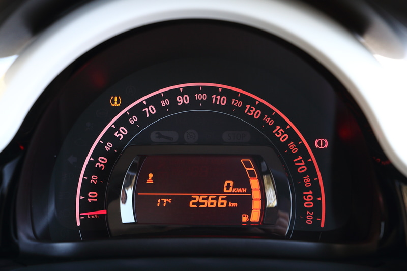 メーターのデザインもシンプル