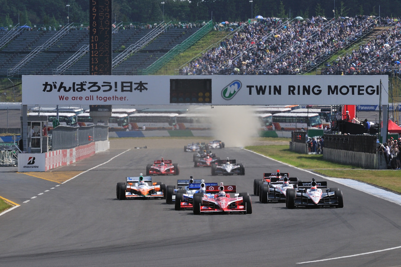 東日本大震災の影響によりロードコースにコース変更された2011年開催の「INDY JAPAN THE FINAL」