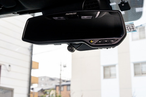 PAPAGO、Web限定販売のミラー型2カメラドラレコ「GoSafe 372V3R-SET