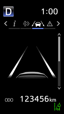 マルチインフォメーションディスプレイの表示例