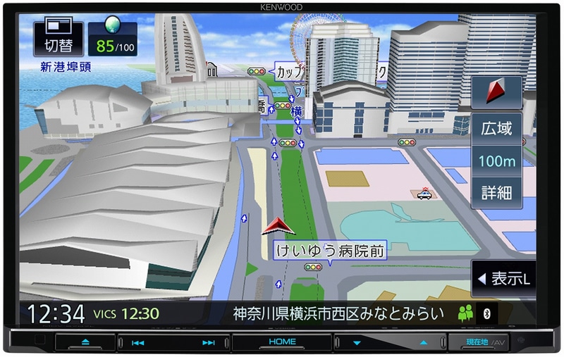 「TYPE S」シリーズで8V型モニター搭載の「MDV-S707L」