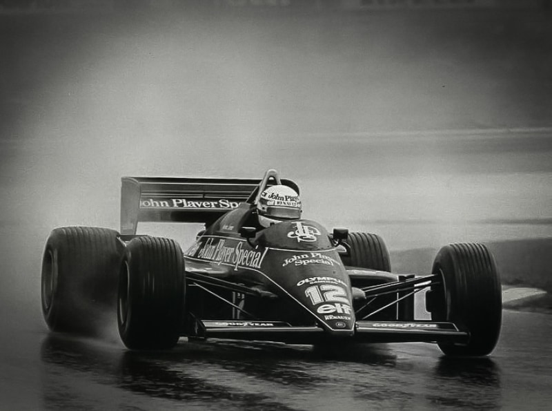 1985年4月21日に行なわれたF1 ポルトガルGPの写真（Credit：Classic Team Lotus）