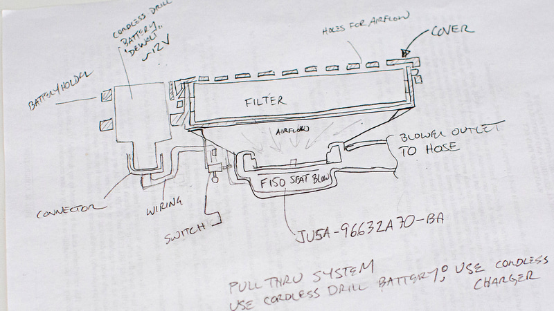 専用アタッチメントの設計アイデア図
