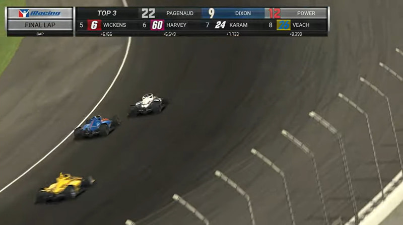 レースは追いすがるスコット・ディクソン選手を、サイモン・パジェノー選手が最終ラップの1コーナーでやや接触するという2012年のインディ500のリプレイかのような結末で振り切って優勝。