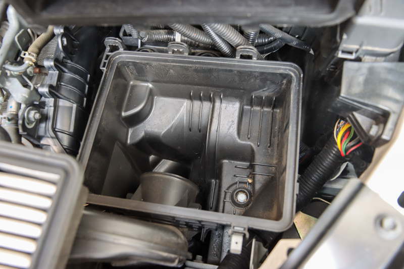 エアフィルターを外したところ