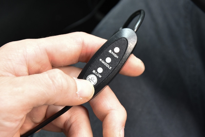 ファンの風量は3段階で切り替え可能