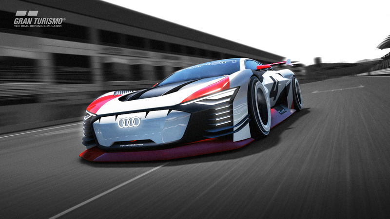 バーチャルレーシングカーAudi e-tron Vision Gran Turismo
