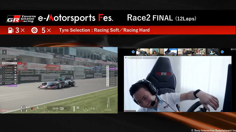 ゴール後の可夢偉選手の表情