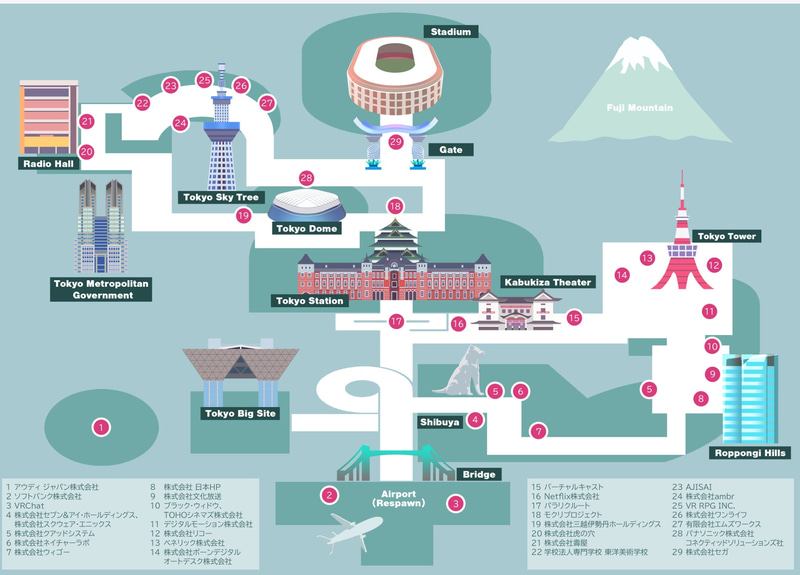 パラリアルトーキョーの地図