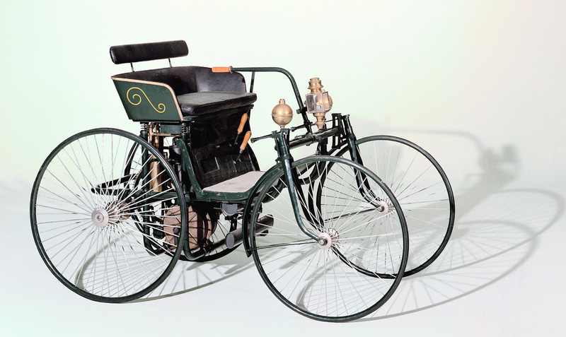 ダイムラー wire-wheel car