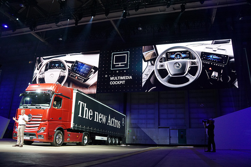 2018年に開催されたIAA ハノーバー国際モーターショーに合わせて、発表されたメルセデス・ベンツの新型トラック「Actros」