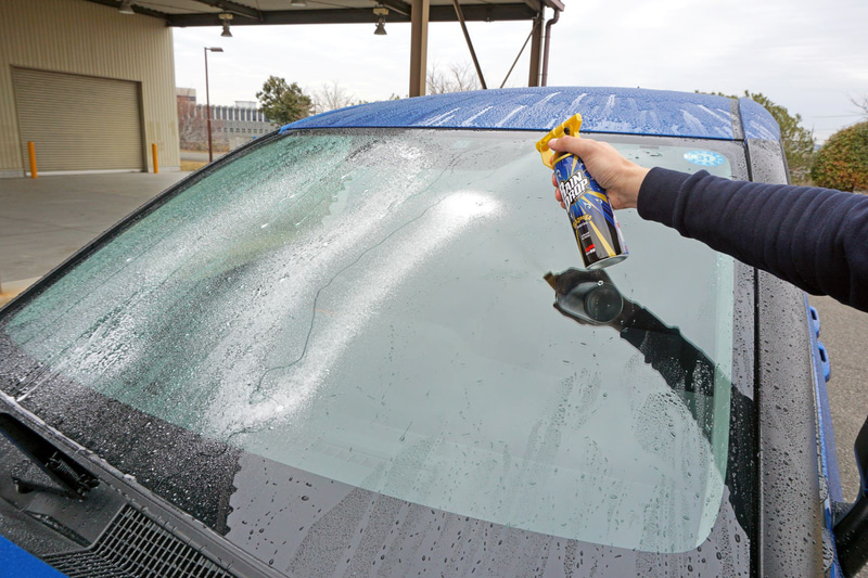 ボディだけでなくウィンドウのはっ水もできる