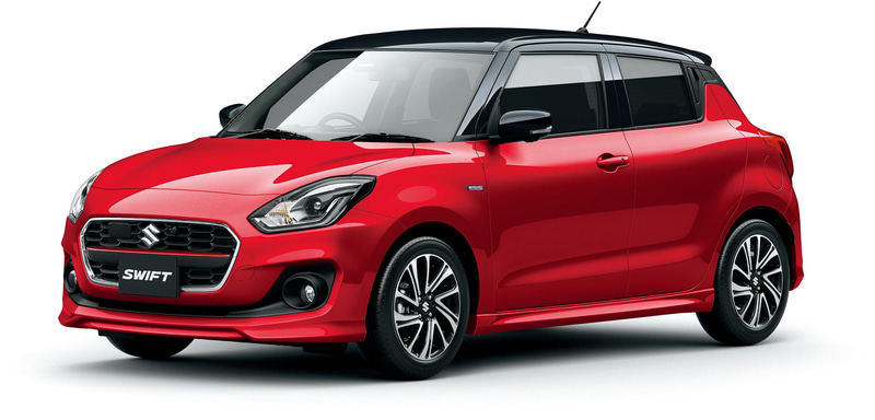 HYBRID RS 全方位モニター用カメラパッケージ装着車 バーニングレッドパールメタリック ブラック2トーンルーフ