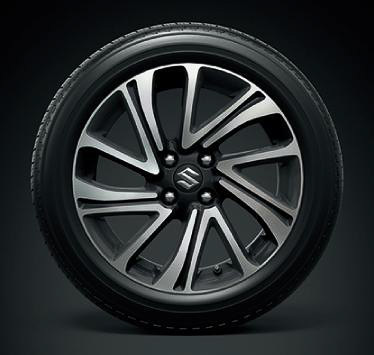 16インチアルミホイール（切削加工＆ブラック塗装）