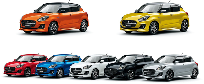 ボディカラー（HYBRID SZ・HYBRID MG・XG）