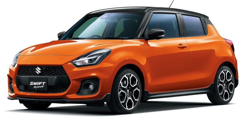 スイフトスポーツ フレイムオレンジパールメタリック ブラック2トーンルーフ