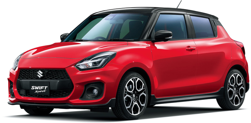 スイフトスポーツ バーニングレッドパールメタリック ブラック2トーンルーフ