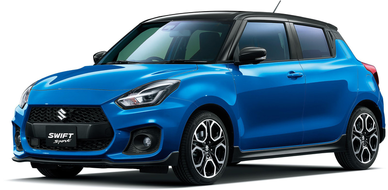 スイフトスポーツ スピーディーブルーメタリック ブラック2トーンルーフ