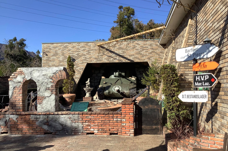 2019年に完成した野外展示「ミリタリーゾーン」※博物館提供画像