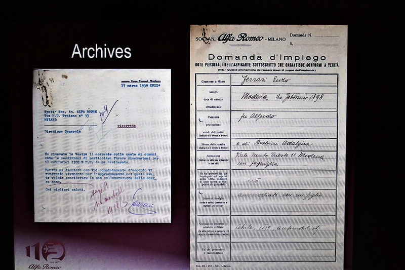 エンツォ・フェラーリ氏のドキュメント