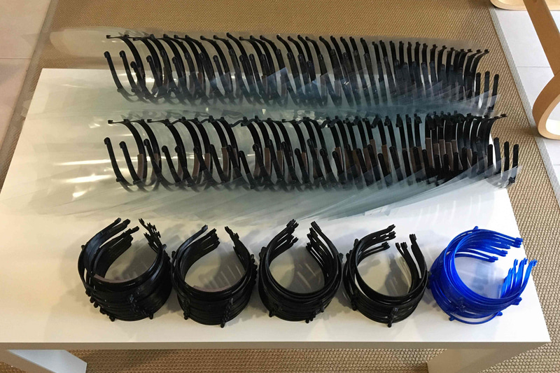 ポルトガルでは3Dプリンター装置を利用して生産されたフェイスプロテクターを提供