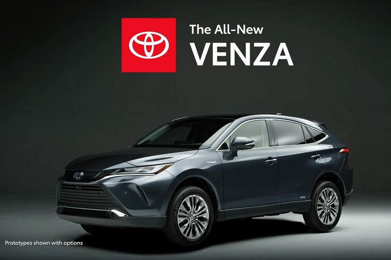 特設サイトで新型2列シートCUV「Venza（ヴェンザ）」を公開