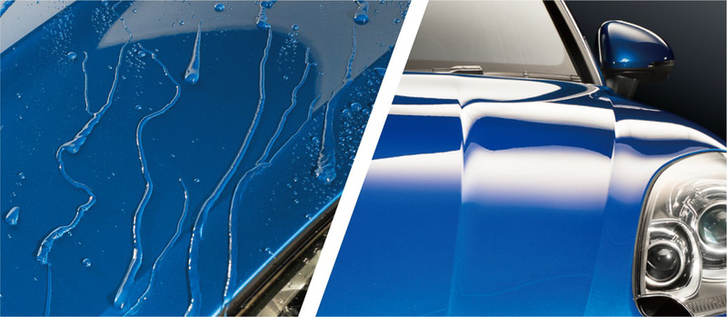 高いレベルのはっ水性能を持つ