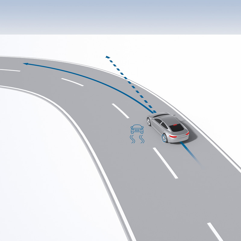 コーナーへの進入速度が速すぎる場合にもESCは介入する