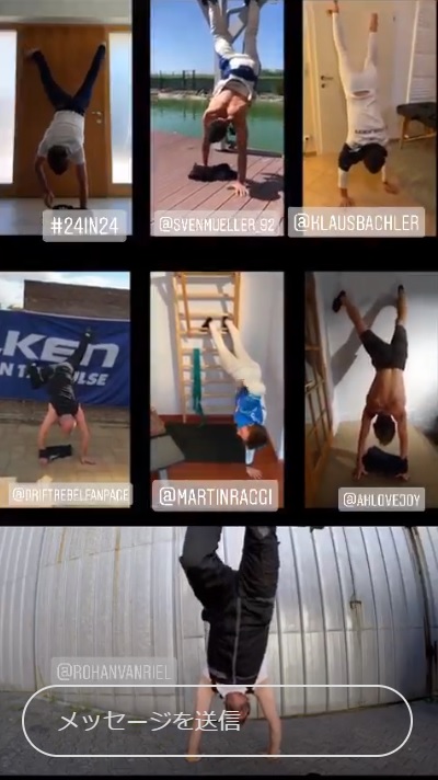 #22/逆立ち着替え